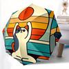 1pc Cat Sunset Automatic Open/close, All-Season Portable Folding Umbrella, Travel, Everyday, Formal Events - Compact Luxury Parasol, Outdoor Accessory