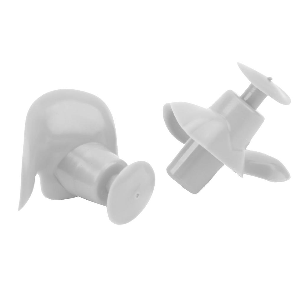 Silicone Waterproof DustProof Spiral Earplug for Children and Adults Swimming Accessory(Greyish White )