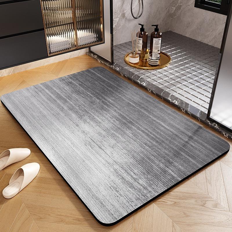 Light Luxury and Simple Diatomaceous Earth Floor Mat Shower Room Kitchen Bathroom Carpet Absorbent and Easy Clean Home Foot Mat