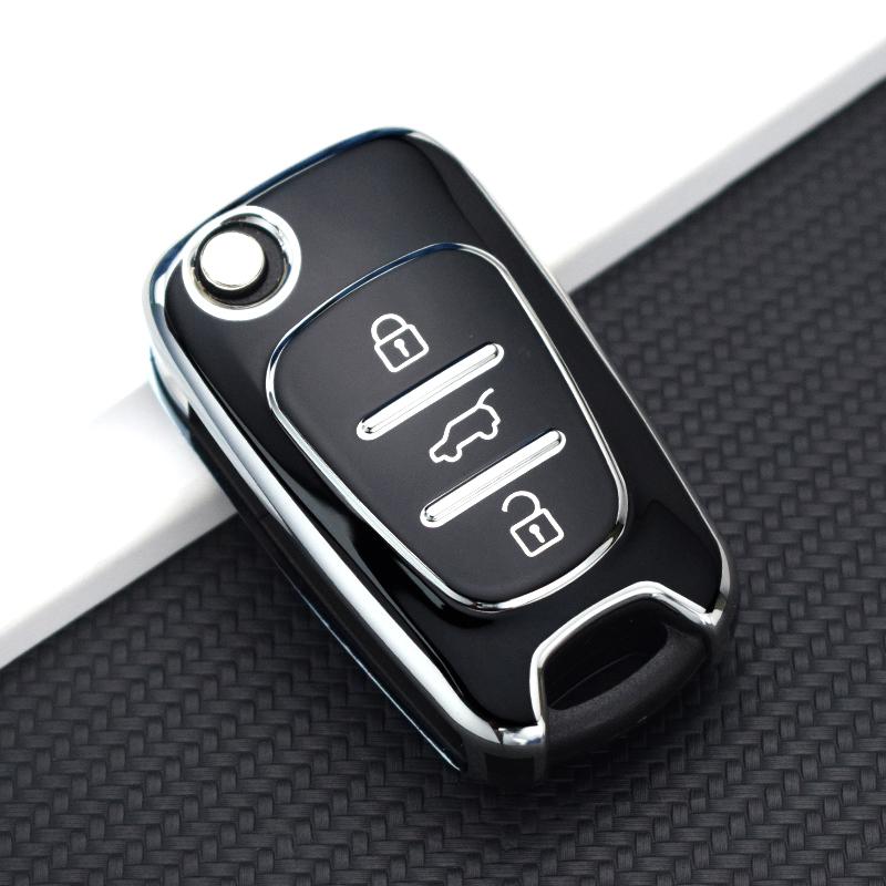 For Hyundai I20 I30 Ix20 Ix25 Ix35 Elantra Accent TPU Car Key Case Cover For KIA Sportage Rio 3 Soul Optima Ceed Pro K5 K2 Pride