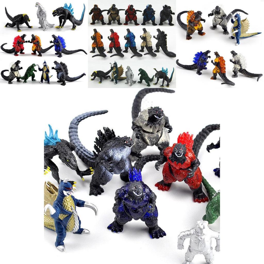 Premium Quality Godzilla Monsters Mechagodzilla Trendmaster Gigan Anguirus Action Toy Figures Set