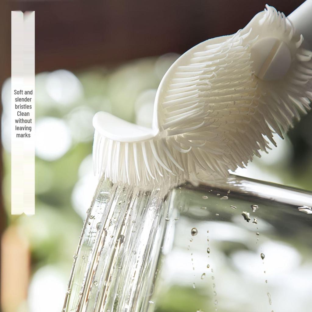 [2024 Upgrade] Long Handle Folding Cup Brush - Special Cleaner for Water Cup Gaps