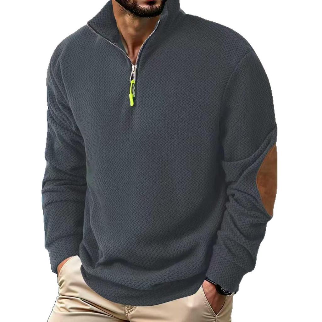 New Men's Outdoor Jacket Corduroy Casual Stand Collar Long Sleeve Sweatshirt