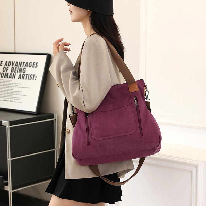 Shoulder Bag Women's Handbag Crossbody Bag Large Capacity Canvas Tote Bag
