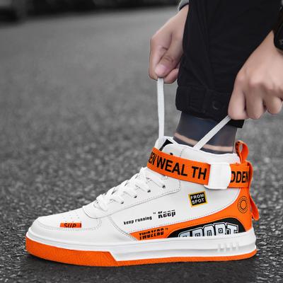 Large Size Men's Shoes High-top Shoes Winter New Thick-soled Versatile Casual Sports Board Shoes