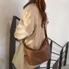Soft leather large capacity armpit bag women's shoulder tote bag