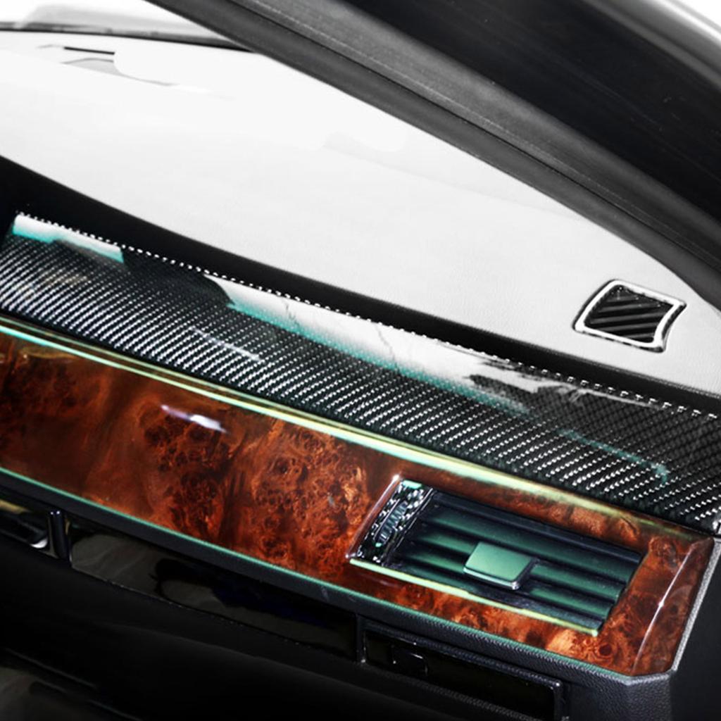 12 bucăți fibră de carbon aspect control Gears panou capac de protecție molduri ornamente cadru decor autocolant capac kit pentru E60 200