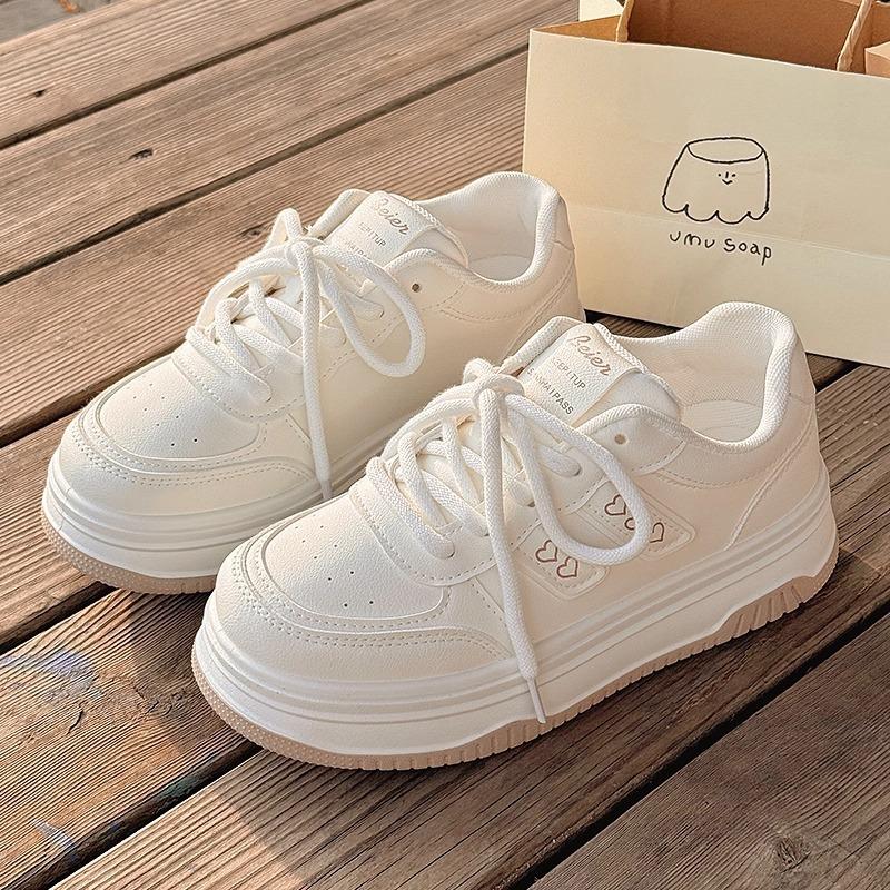 New platform women's original design versatile sports casual shoes with wide-leg pants board shoes