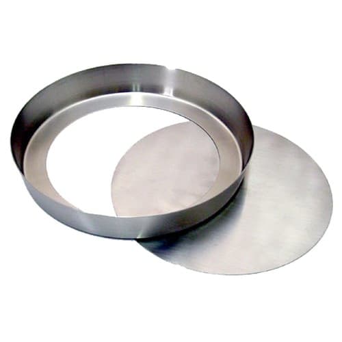 Suncraft PP-690 Silver Stainless Steel Tart Pan with Removable Bottom, 18cm, Made in Japan, for Pastry and Confectionery