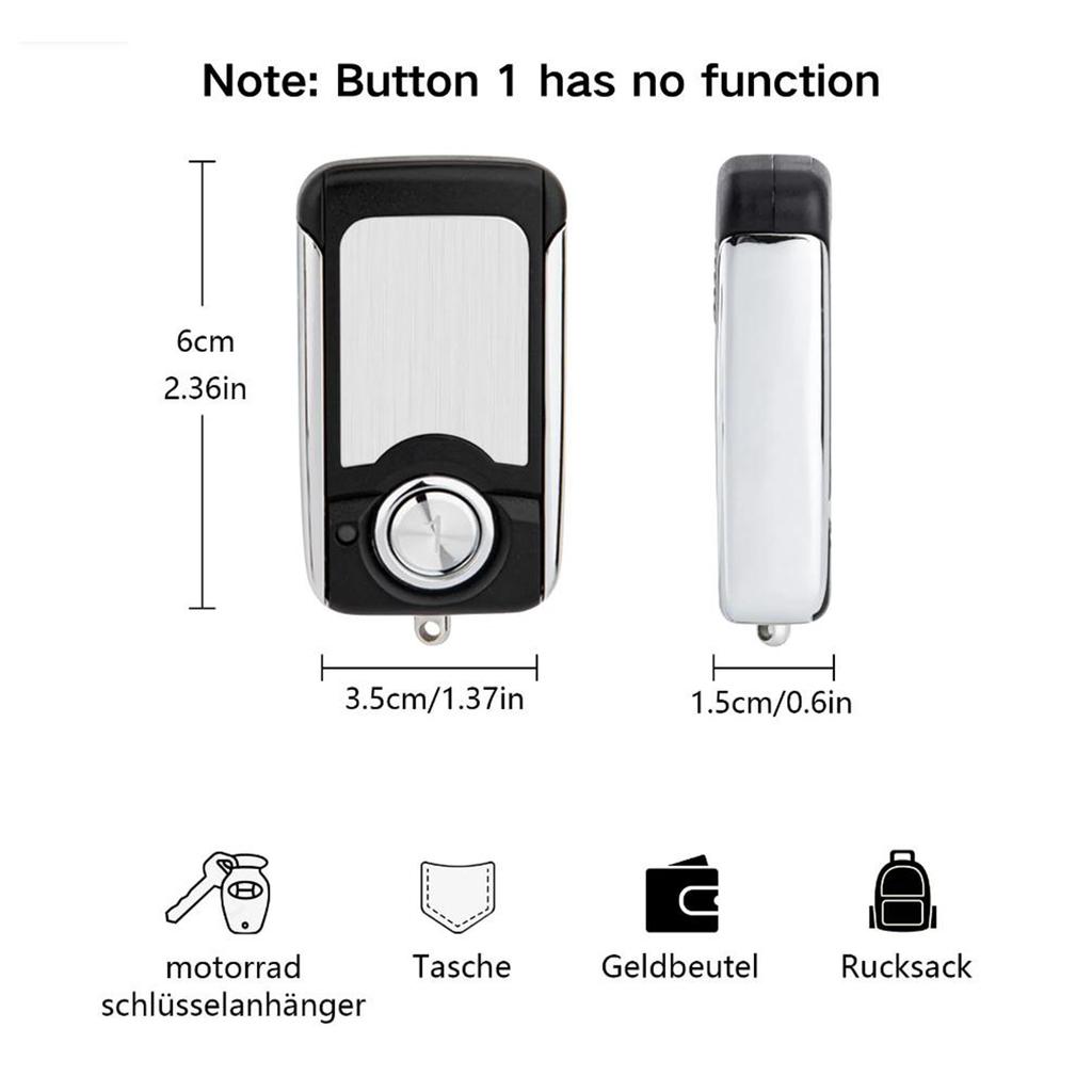 868MHz Handheld Transmitter Garage Door Remote Control Key Replacement Opener for Hormann Bisecur HSE4-868-BS