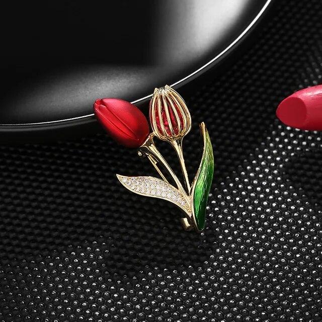 

Зимние новые роскошные броши с цветами из кубического циркония для женщин, элегантный стильный дизайн, цветочные аксессуары, высококачественная брошь, булавки синий