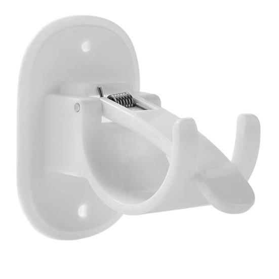 4 bucăți cârlige pentru tijă de perdea, două moduri de instalare, autoadezive, fără lovire, anti-alunecare, pereți cu cuie, suport mare de încărcare, dormitor, sufragerie