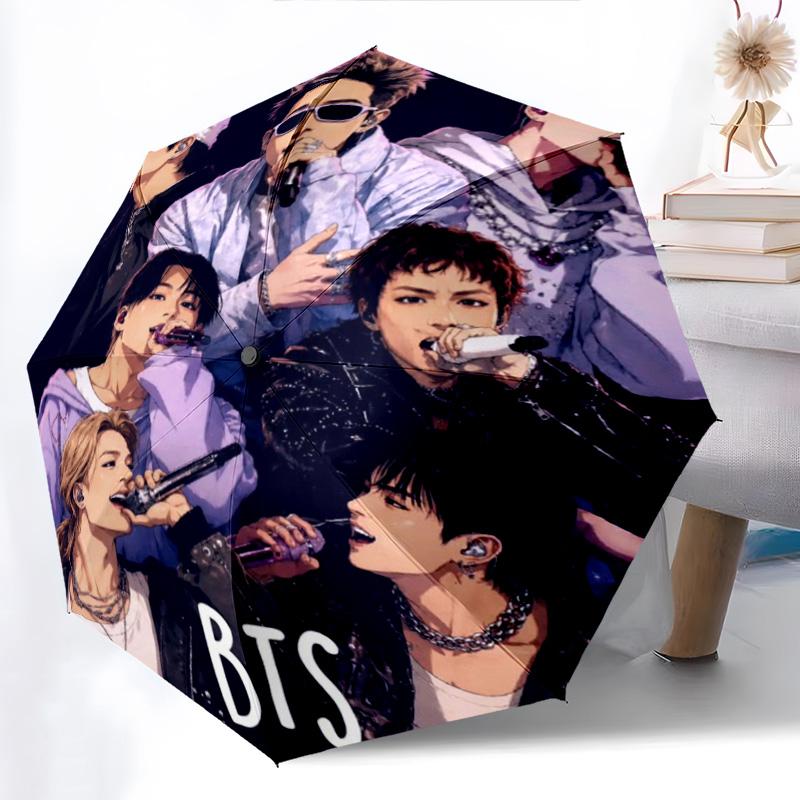 BTS Automatic Umbrella - Suitable Travel Outdoor Portable Umbrella Birthday Gift Daily Essentials
