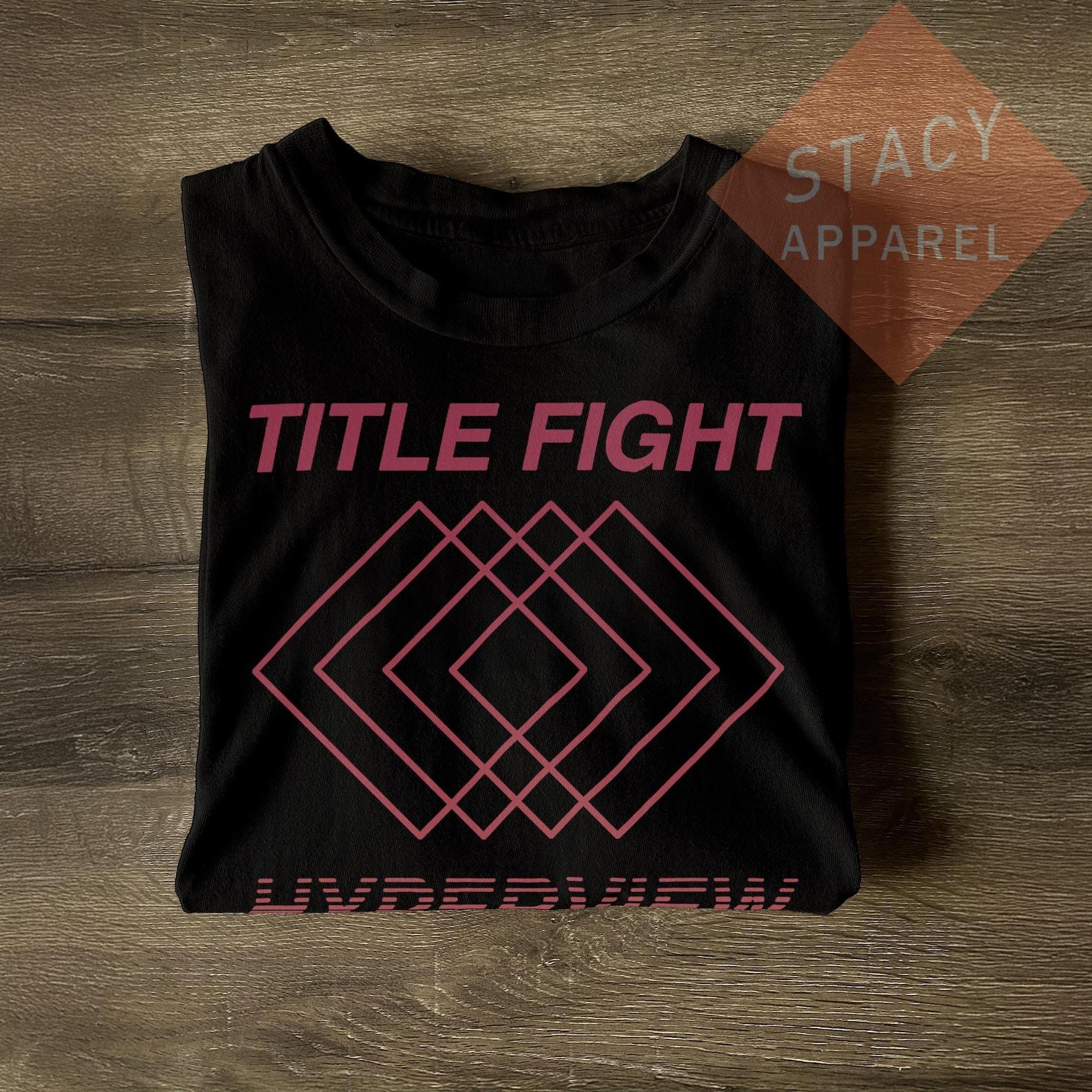 Limited Title Fight Unisex T-Shirt - Hyperview Inspired Heavy Cotton Tee XL