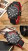 CURREN 8250 Men's Quartz Sport Casual Watch with Leather Strap