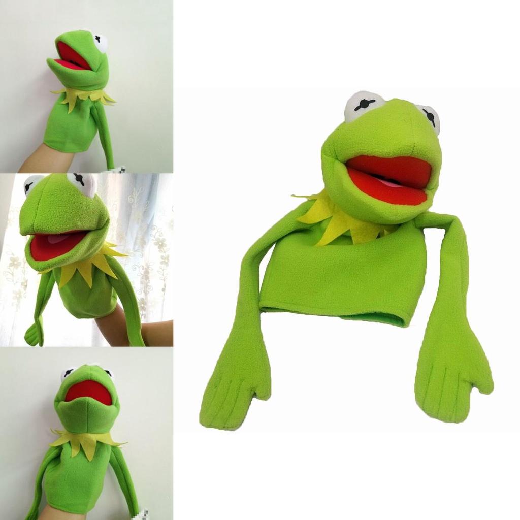 Enchanting Sesame Street Kermit The Frog Plush Hand Puppet 40cm Kids Gift Toy