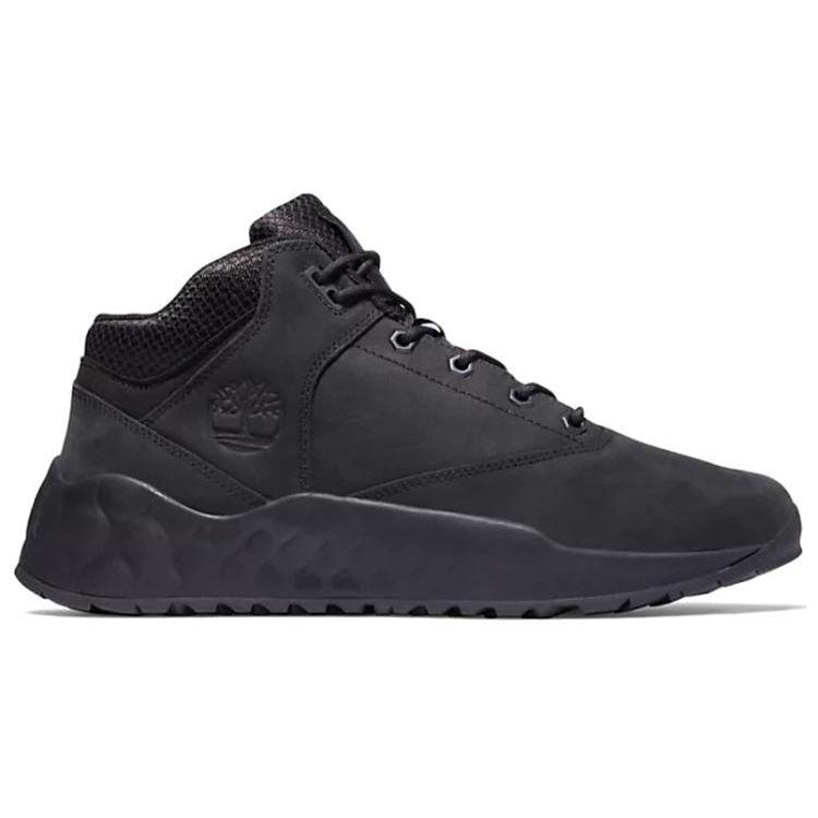 Timberland Solar Wave Leather Durable Casual Ankle Outdoor Boots Men Boots Black A2FNW015