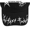 Letter Baseball Cap Graffiti Sun Hip Hop Cap Visor Hat Men and Women Patchwork Snapback Leisure Hat Trendy Cotton Adjustable Size Dad Hat