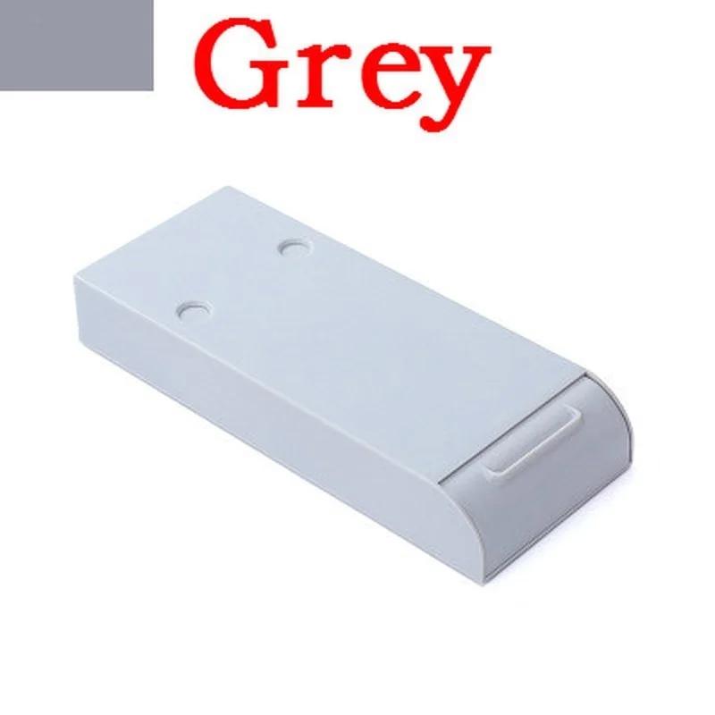 

Under The Table Storage Rack Storage Tableware Desk Pen Holder Creative Drawer Storage Box Paste Type Kitchen Gadgets Organizer серый