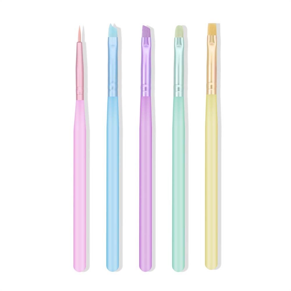 

5Pcs/set Manicure Accessories Nail Drawing Pen Drawing Flower Line Grid French Nail Brush Lady 5Pcs/set