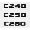 Alloy ABS Car Letter Stickers Rear Trunk Badge for Mercedes Benz C Class C240 C250 C260 C280 C300 C320 C350 C400 C500 Emblem RV1