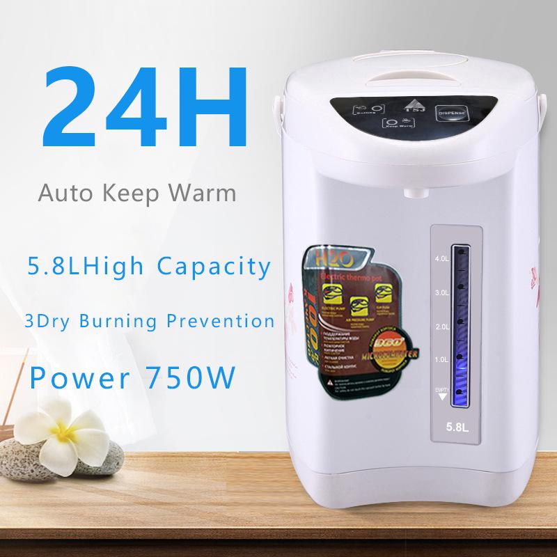 Fierbător electric TSJ 110V/220V Oțel inoxidabil cu izolație menajeră și funcție de temperatură constantă