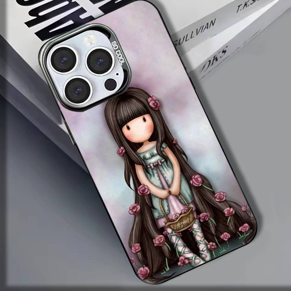 

Cute S-Santoro G-Gorjuss Phone Case For iPhone 16,15,14,13,12,11,8,7,Pro,Max,Plus,Mini,XS,SE Shockproof Matte Cover iPhone14promax