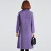 Women's 100% Wool Mid-Length Lapel Coat