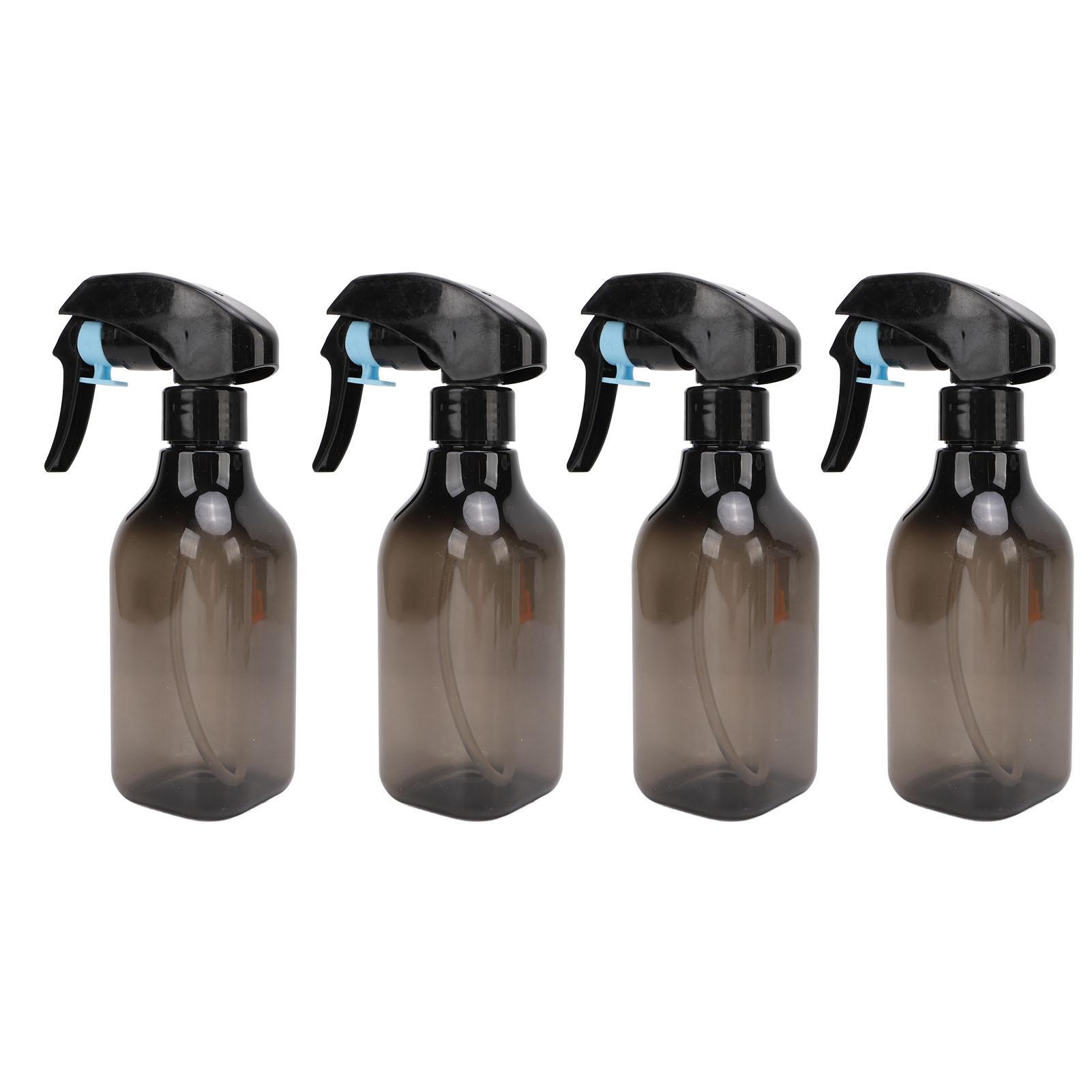 

4 шт. Пустая пластиковая бутылка-спрей для волос с регулируемой силой распыления, мелкодисперсный спрей, бутылка-спрей для парикмахерских нужд для