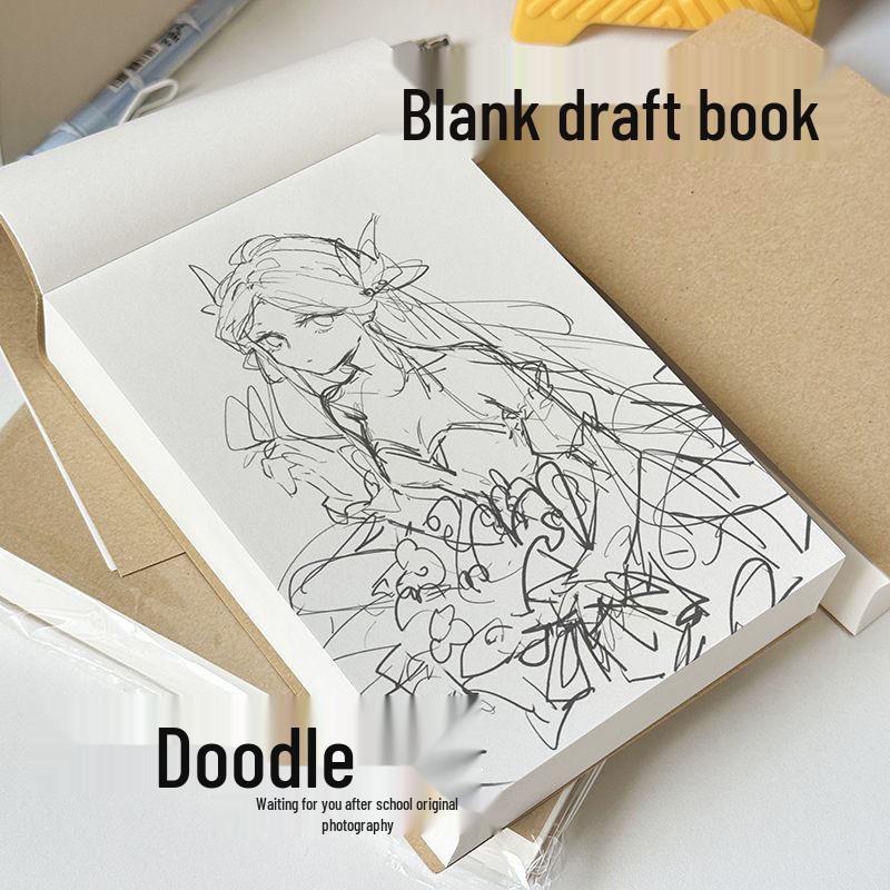 Ultra-Thick Kraft Paper Notebook, Large B5 Grid Lined for Students and Exam Preparation.