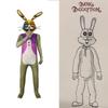 Dark Deception Robbie The Rabbit Cosplay Costume Halloween Role Kids Playing