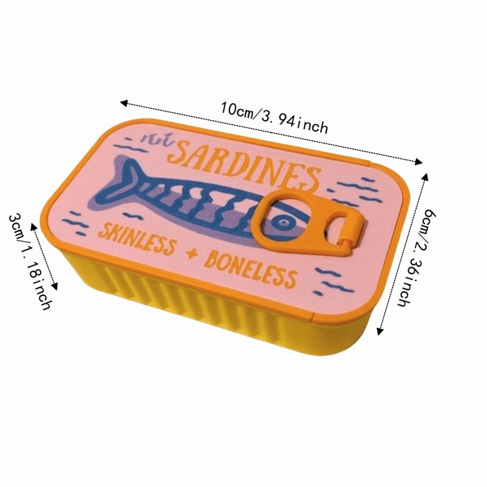 Scatola Portagioie in Stagno di Sardine Stampata in 3D Organizer Espositore per Gioielli Durevole Scatola Regalo