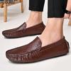 New Men's Simple and Versatile Casual Large Size Doudou Shoes Comfortable Soft Sole Non-slip Breathable Foot Drive