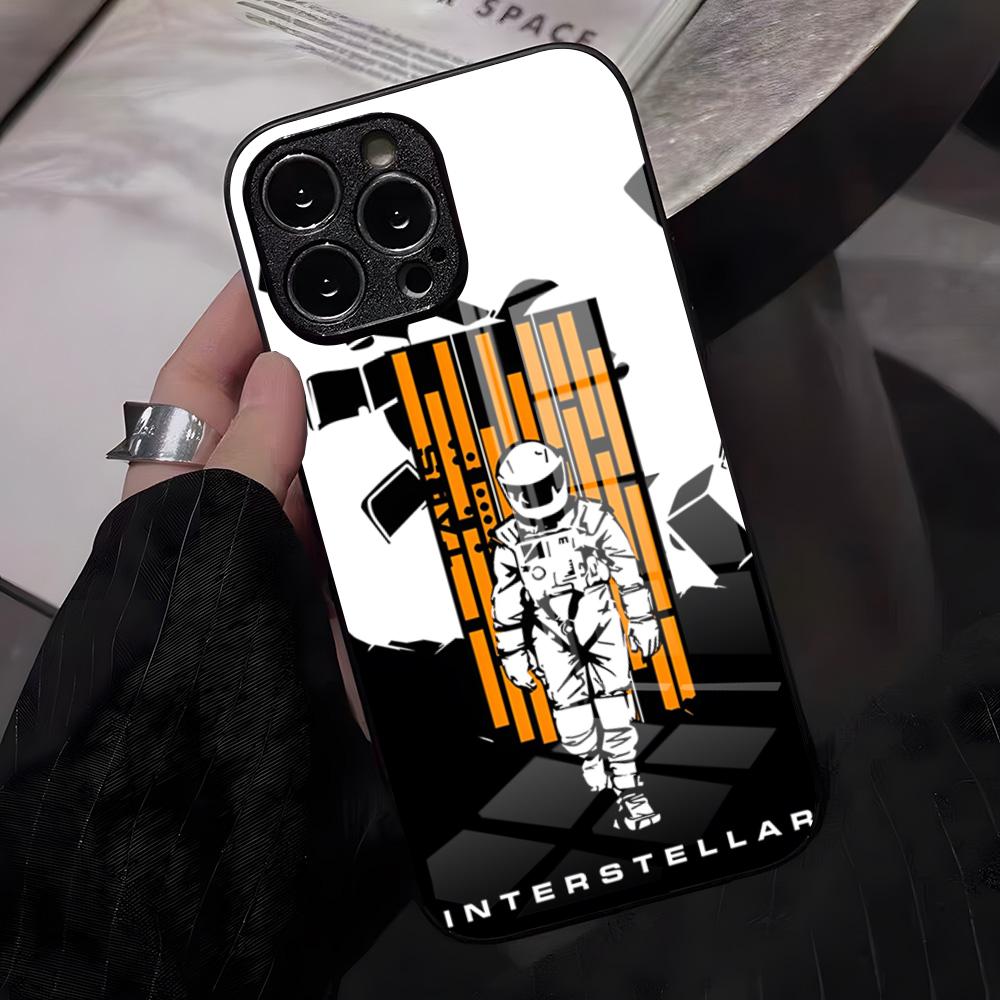 

I-Interstellar Phone Case For IPhone 17 Pro Max 16 15 14 Pro Max 13 11 X Xs Xr 8 7Plus Glass Cover iPhone 13