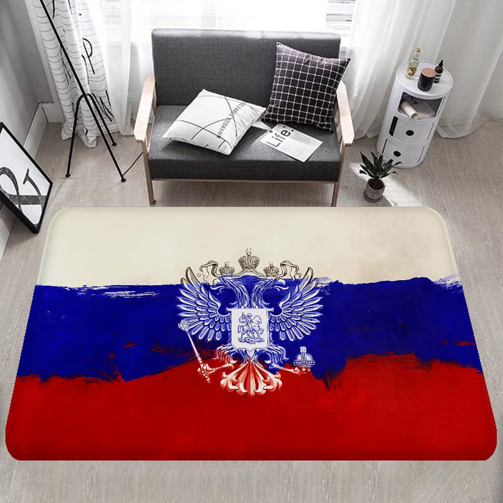 

R-Russian Flag Room Mats Retro Multiple Choice Living Room Kitchen Rug Non-Slip Welcome Rug 40x60cm