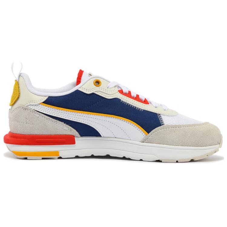 Puma R22 Comfortable Lightweight Low-Top Casual Shoes Unisex Sneakers White Blue 383462-12