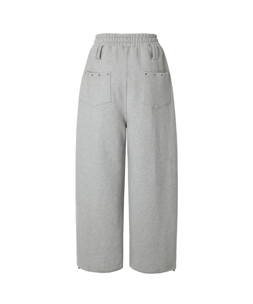 Kakipointeu Steel Stud Sweat Pants (Gray)