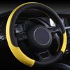 X686 Eco-Friendly Odorless Embossed Leather Steering Wheel Cover