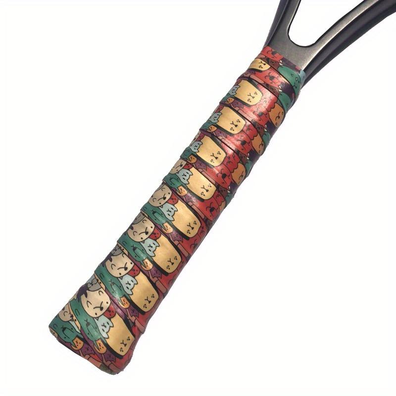 2 Stück neuer matter Druck schweißabsorbierendes Band, farbiges Mesh Federbalschläger Handgriffband, trocken rutschfest und schweißhemmendes Band 3cm