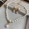 Pearl Teardrop Vintage Luxury Necklace & Earring Set for Women