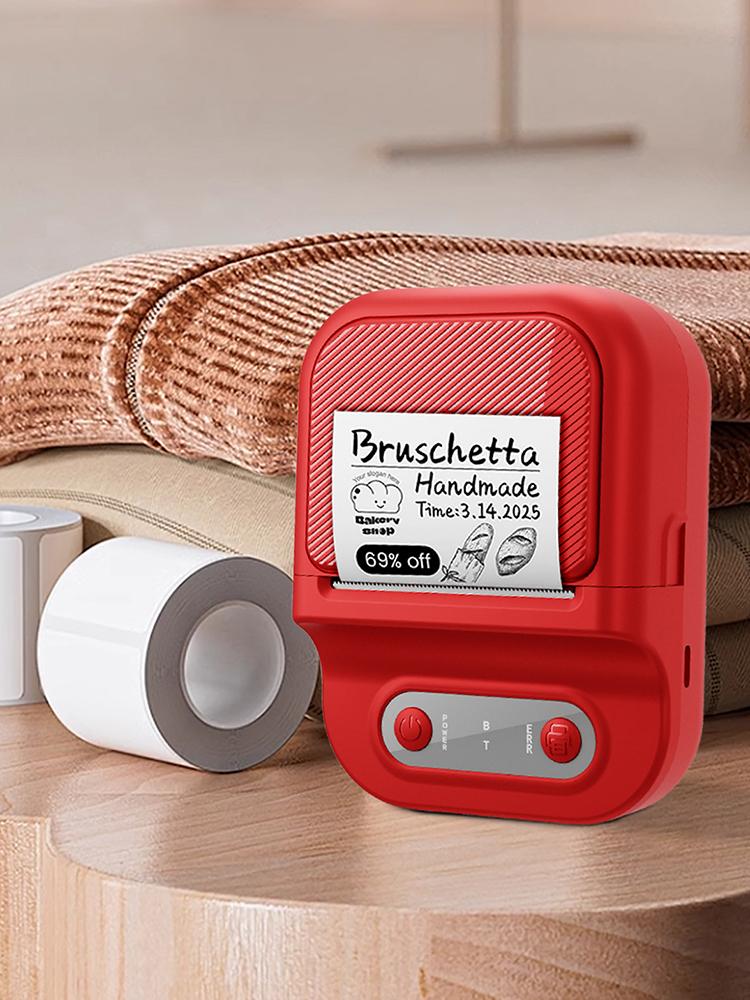 BT Label Maker Machine Portable Label Printer Mini Label Thermal Printer for Home Kitchen School Office Organization