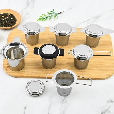 Praktische Teekanne Kaffee Edelstahl Feines Netz Teesieb Filter Infuser Blatt Gewürzfilter