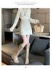 Black A-line High-waisted PU Leather Skirt: Women's Spring/Autumn Slimming Mini with Anti-exposure Design