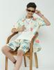 MONTE CARLO Boys Regular Fit Printed Half Sleeve Co-ord Set