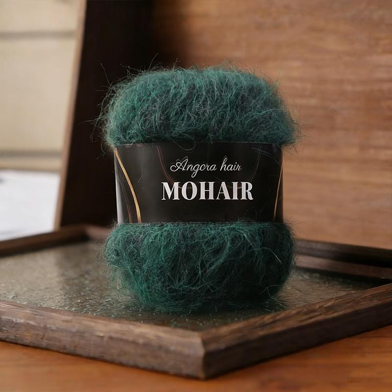 25g/Ball Soft Winter Hand Knitting Material DIY Alpaca Mare Fur Ball Warm Plush Chunky Mohair Yarn Scarf Luxury