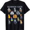 UnisexS Casual Short Sleeve TShirt Science Cats Trendy Fashion Print Regular Fit Machine Washable Perfect for Spring Summer