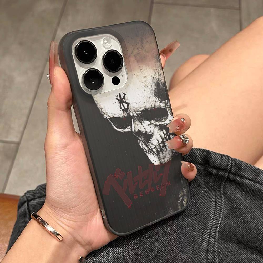 Comic Cool Berserk For IPhone 17 16 15 14 13 12 11 Pro Max Plus Pro Clear Phone Cover Non-Slip Shell