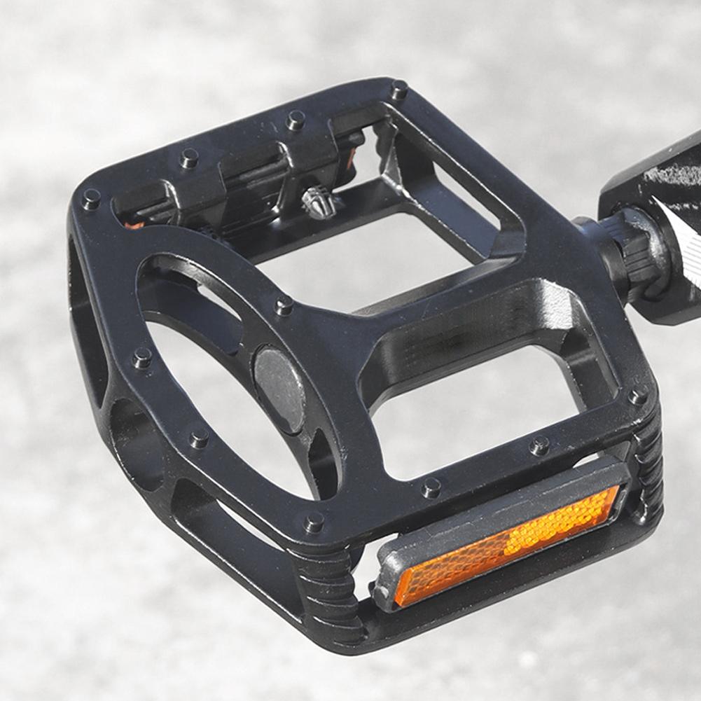 Plochá pedály na kolo s odrazkami, Pedály pro horské kolo, Široké platformové pedály Lehké hliníková slitina Příslušenství pro horské kolo, Silniční kolo