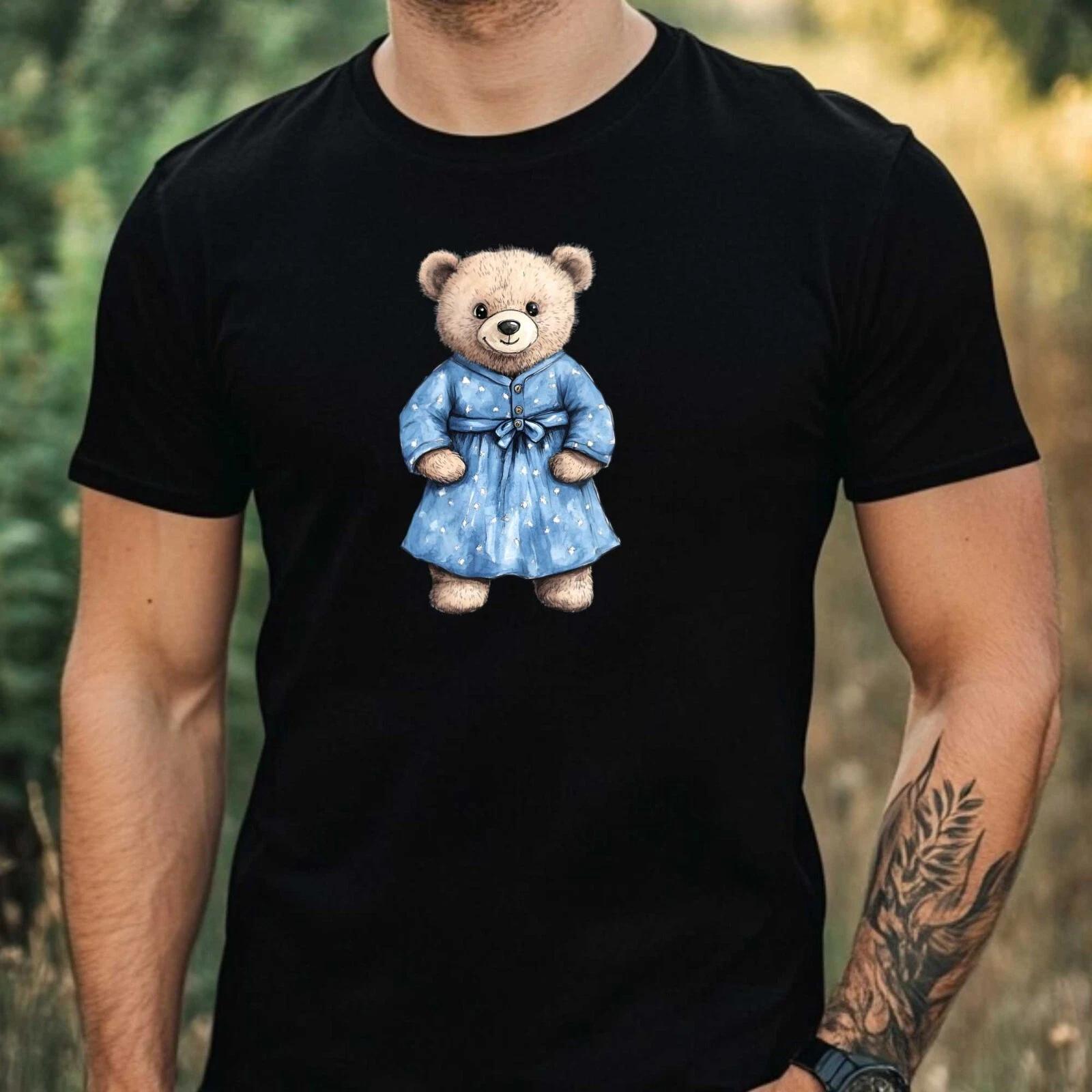 T-Shirt Herren Papa Bär Motiv Baumwolle Größe XS bis 5XL XXL