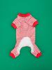 Dog Pajamas Letters Printed Soft Striped Dog Clothes Jumpsuit Dog Costumes for Small Medium Puppy Dog Cat Warm Apparel Christmas